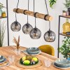 Koyoto Suspension, Boule lumineuse, Suspension Écru, Noir, 4 lumières