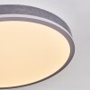 Salmi Plafonnier, Panel LED Gris, Argenté, 1 lumière
