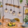 Koyoto Suspension, Boule lumineuse, Suspension Écru, Noir, 4 lumières