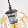 Koyoto Suspension, Boule lumineuse, Suspension Écru, Noir, 4 lumières