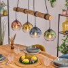 Koyoto Suspension, Boule lumineuse, Suspension Écru, Noir, 4 lumières