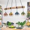 Koyoto Suspension, Boule lumineuse, Suspension Écru, Noir, 4 lumières