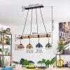 Koyoto Suspension, Boule lumineuse, Suspension Écru, Noir, 4 lumières