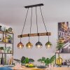 Koyoto Suspension, Boule lumineuse, Suspension Écru, Noir, 4 lumières