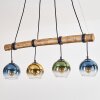 Koyoto Suspension, Boule lumineuse, Suspension Écru, Noir, 4 lumières