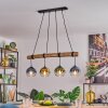 Koyoto Suspension, Boule lumineuse, Suspension Écru, Noir, 4 lumières