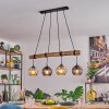 Koyoto Suspension, Boule lumineuse, Suspension Écru, Noir, 4 lumières