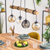 Koyoto Suspension, Boule lumineuse, Suspension Écru, Noir, 4 lumières