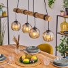 Koyoto Suspension, Boule lumineuse, Suspension Écru, Noir, 4 lumières