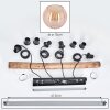Koyoto Suspension, Boule lumineuse, Suspension Écru, Noir, 4 lumières