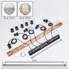 Ripoll Suspension, Boule lumineuse, Suspension Écru, Noir, 5 lumières
