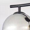 Koyoto Plafonnier, Boule lumineuse Ambre, Fumé, 2 lumières