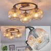 Ripoll Plafonnier, Boule lumineuse Ambre, Clair, 3 lumières