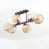 Ripoll Plafonnier, Boule lumineuse Ambre, 6 lumières