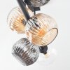 Ripoll Plafonnier, Boule lumineuse Ambre, Clair, Fumé, 6 lumières