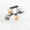 Ripoll Plafonnier, Boule lumineuse Ambre, Clair, Fumé, 6 lumières