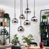 Gastor Suspension, Boule lumineuse, Suspension Noir, 6 lumières