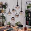 Gastor Suspension, Boule lumineuse, Suspension Noir, 6 lumières
