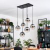 Gastor Suspension, Boule lumineuse, Suspension Noir, 6 lumières