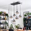 Gastor Suspension, Boule lumineuse, Suspension Noir, 6 lumières