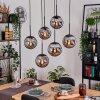 Gastor Suspension, Boule lumineuse, Suspension Noir, 6 lumières
