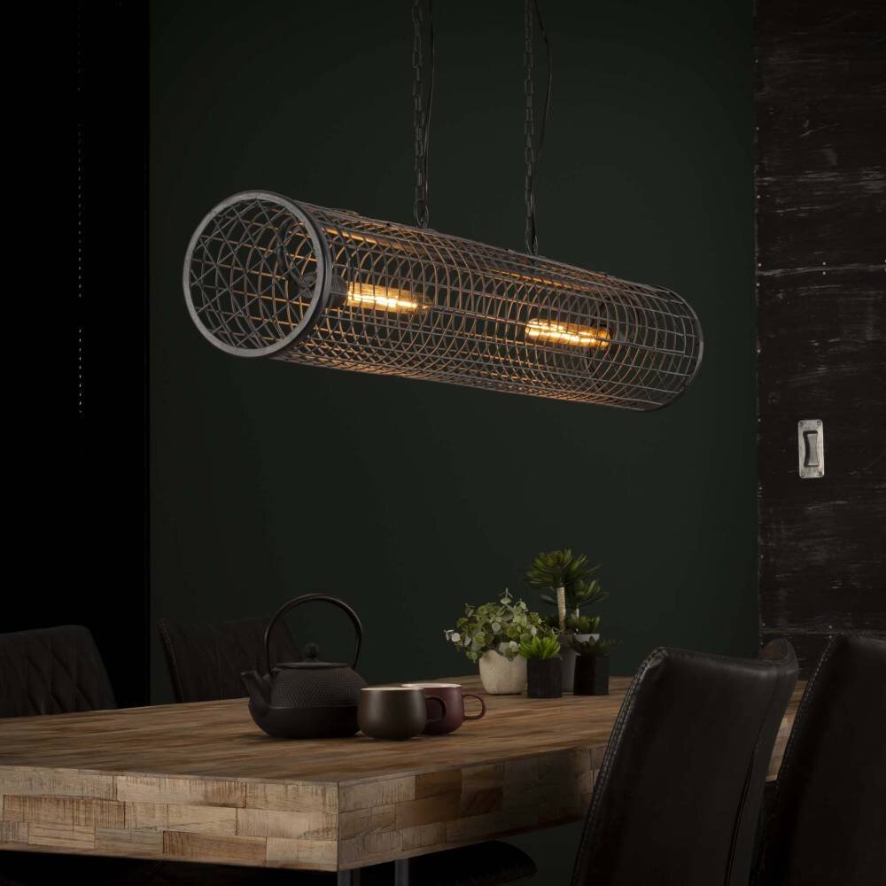 Suspension PETTEN Noir, 2 lumières main product photo