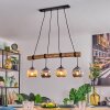 Ripoll Suspension, Boule lumineuse, Suspension Écru, Noir, 4 lumières