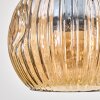 Ripoll Suspension, Boule lumineuse, Suspension Écru, Noir, 4 lumières