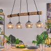 Ripoll Suspension, Boule lumineuse, Suspension Écru, Noir, 4 lumières