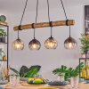 Koyoto Suspension, Boule lumineuse, Suspension Écru, Noir, 4 lumières