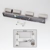 Javel Plafonnier, Spot de plafond Chrome, Gris, Noir, 4 lumières
