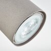 Javel Plafonnier, Spot de plafond Chrome, Gris, Noir, 4 lumières