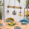 Ripoll Suspension, Boule lumineuse, Suspension Écru, Noir, 3 lumières