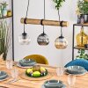 Ripoll Suspension, Boule lumineuse, Suspension Écru, Noir, 3 lumières