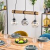 Ripoll Suspension, Boule lumineuse, Suspension Écru, Noir, 3 lumières