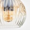 Ripoll Suspension, Boule lumineuse, Suspension Écru, Noir, 3 lumières