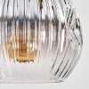 Ripoll Suspension, Boule lumineuse, Suspension Écru, Noir, 4 lumières
