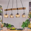Ripoll Suspension, Boule lumineuse, Suspension Écru, Noir, 4 lumières