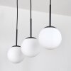 Gastor Suspension, Boule lumineuse, Suspension Blanc, 3 lumières