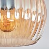 Koyoto Plafonnier, Boule lumineuse 37 cm Ambre, 3 lumières