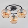 Koyoto Plafonnier, Boule lumineuse 37 cm Ambre, 3 lumières