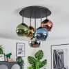 Koyoto Plafonnier, Boule lumineuse 45 cm Bleu, Chrome, Or, Vert, Cuivré, Fumé, 5 lumières