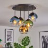 Koyoto Plafonnier, Boule lumineuse 45 cm Bleu, Or, Vert, Clair, 5 lumières