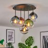 Gastor Plafonnier, Boule lumineuse 37 cm Bleu, Chrome, Vert, Clair, Cuivré, Fumé, 5 lumières