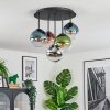 Gastor Plafonnier, Boule lumineuse 37 cm Bleu, Chrome, Vert, Clair, Cuivré, Fumé, 5 lumières