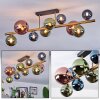 Chehalis Plafonnier, Boule lumineuse Or, Noir, 10 lumières