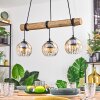 Koyoto Suspension, Boule lumineuse, Suspension Écru, Noir, 3 lumières