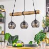 Koyoto Suspension, Boule lumineuse, Suspension Écru, Noir, 3 lumières
