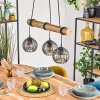 Koyoto Suspension, Boule lumineuse, Suspension Écru, Noir, 3 lumières