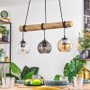 Koyoto Suspension, Boule lumineuse, Suspension Écru, Noir, 3 lumières